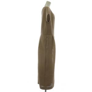 Max Mara メッシュジャージーワンピース 44 ベージュ 2316360239