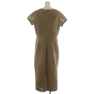 Max Mara メッシュジャージーワンピース 44 ベージュ 2316360239