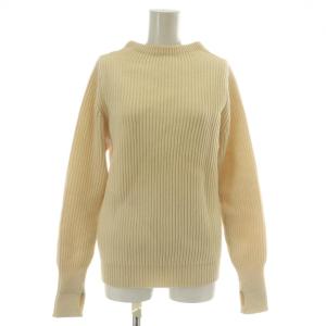 ニット セーター 長袖 メリノウール クルーネック 3XS アイボリー /XZ GY19