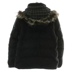 BURBERRY BLACK LABEL ダウンジャケット ファー シルバーフォックス
