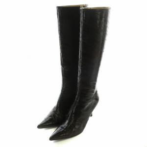 ロングブーツ 37.5 ブラウン