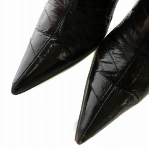 DOLCE&GABBANA ロングブーツ 37.5 ブラウン