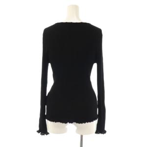 EPOCA カーディガン ニット 長袖 スパンコール IT42 黒 /HK GY19