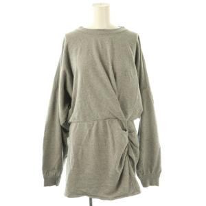 スウェットワンピース 長袖 ひざ丈 40 グレー /SS OS GY19