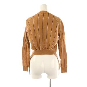 STELLA McCARTNEY ニット セーター 長袖 ストライプ 36 茶 ブラウン /AT GY19