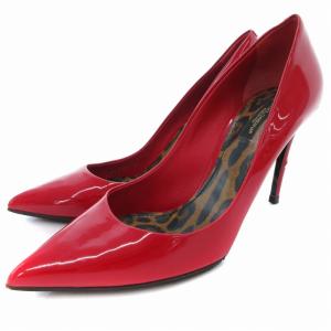 パンプス シューズ ポインテッドトゥ ハイヒール ピンヒール 39 赤 レッド /AE GY19