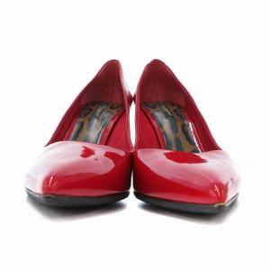 DOLCE&GABBANA パンプス シューズ ポインテッドトゥ ハイヒール ピンヒール 39 赤 レッド /AE GY19