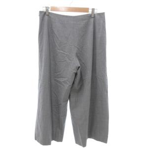 FOXEY ワイドクロップドパンツ 42 グレー 38310