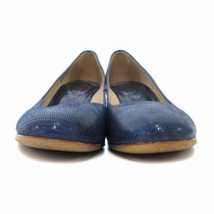 TOD'S パンプス ジュース ラウンドトゥ ハイヒール 37.5 24.5cm 紺 ネイビー /AE GY19