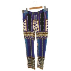 パンツ スラックス テーパード ジッパーフライ 40 紫 マルチカラー /NR GY19