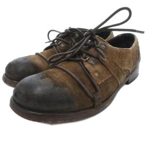 ダービーシューズ スエード レザー 7 茶 ブラウン /JS GY19