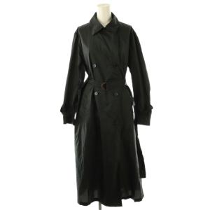 24SS トレンチコート レインコート ロング 36 黒 /HK GY19