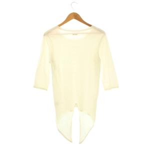 KAPITAL ロンT Tシャツ カットソー 七分袖 変形 コットン 0 オフホワイト /NR GY19