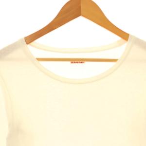 KAPITAL ロンT Tシャツ カットソー 七分袖 変形 コットン 0 オフホワイト /NR GY19