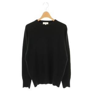 ニット セーター 長袖 クルーネック カシミヤ混 2 黒 /NR GY19