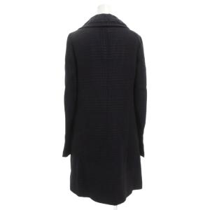 MOSCHINO CHEAP AND CHIC ステンカラーコート ミドル ハーフ 裏ドット柄 総裏地 38 紺 ネイビー /GV GY19