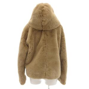 ESTNATION ボアジャケット ブルゾン フェイクファー フード ベージュ /JS GY19