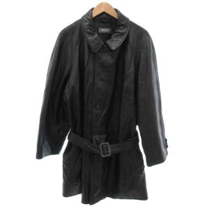 ステンカラーコート ブラック