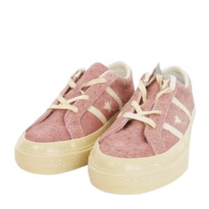 CONVERSE STAR&BARS US SUEDE ローカットスニーカー ワンスター ライン 23.5cm ピンク 1SE191