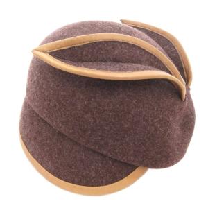 タグ付き MAY FELT5 キャスケット 帽子 ウールフェルト 茶 ブラウン /AE GY19