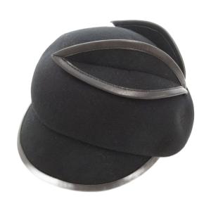 タグ付き MAY FELT5 キャスケット 帽子 ウールフェルト 黒 ブラック /AE GY19