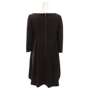 FOXEY NEW YORK エアリーグレースワンピース 七分袖 ひざ丈 ラップ風 38 紫 パープル系 28644-NSOFF238P