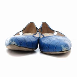 DRIES VAN NOTEN パンプス 型押し 38 ブルー