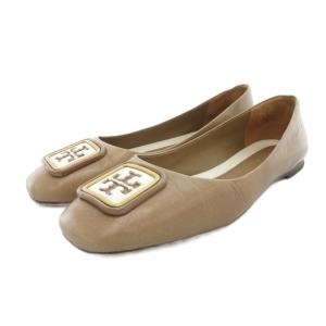 georgia ballet c-width バレエシューズ フラットパンプス 本革 レザー 7 アーモンドフラワー