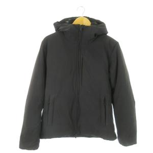 ダウンジャケット フーディ ダブルジップ M 黒 ブラック /AO11 GY01