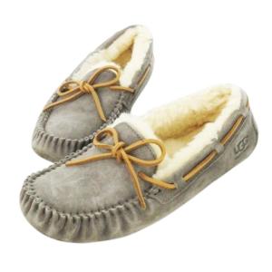 モカシン デッキシューズ ドライビングシューズ ムートン スエード ボア リボン ロゴ型押し 7 24.0cm