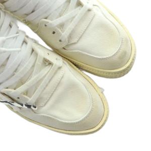 Off-White ハイカットスニーカー シューズ 靴 ロゴ キャンバス 42 26.5cm 白 ホワイト GY19 /MQ