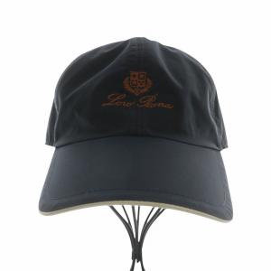 Loro Piana 帽子 キャップ ロゴ 刺繍 L 紺 ネイビー /XZ GY19
