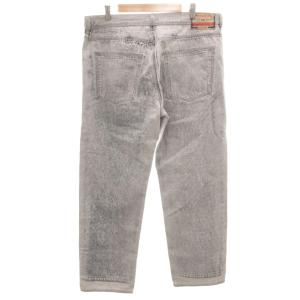 DIESEL 2010 D-MACS デニムパンツ ジーンズ ルーズストレート 加工 ボタンフライ W36 ライトグレー