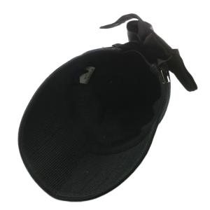 Athena New York 帽子 ジャネット キャップ グログランリボン ロゴ ゴールド金具 黒 ブラック /XZ GY19