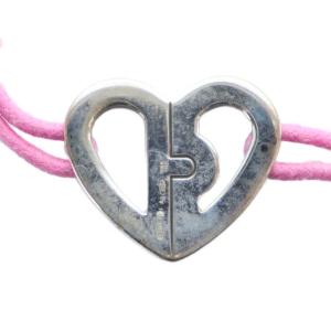 BVLGARI ブレスレット アクセサリー バングル ロゴ ハート ピンク GY19 /MQ OH