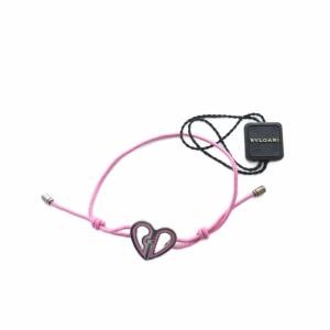 BVLGARI ブレスレット アクセサリー バングル ロゴ ハート ピンク GY19 /MQ OH