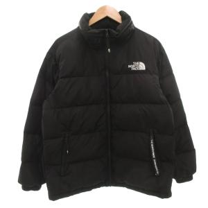 エグロン ダウンジャケット EGLON DOWN JACKET ジップアップ ロゴ刺繍 L 黒 ブラック