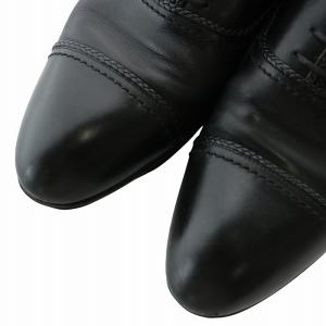 LOUIS VUITTON ビジネスシューズ 革靴 レザー アーモンドトゥ ストレートチップ レースアップ 6 25cm 黒 ブラック