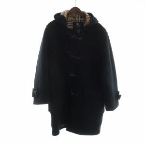 英国製 ダッフルコート 裏地ノバチェック ブラック