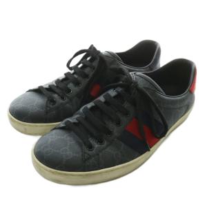 GUCCI エース スニーカー GGスプリーム 7.5 ブラック