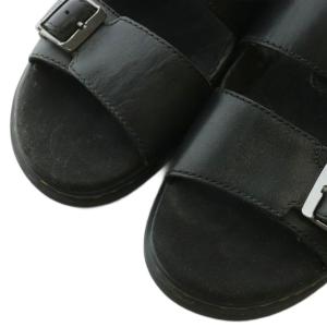 Dr.Martens NIKOLAI ニコライ サンダル スリッパ フラット レザー ツーストラップ UK7 26cm 黒 ブラック