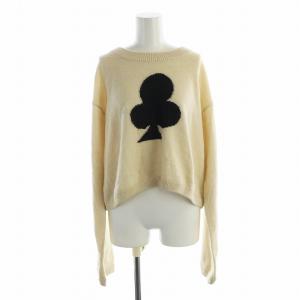 ニット セーター 長袖 ロゴ クロップド クローバー XL ベージュ S52HA0236 GY19 /MQ