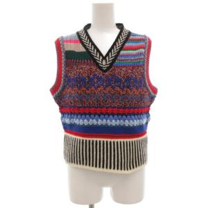 カラーブロック トップニットベスト SP マルチカラー