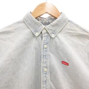 Supreme ボタンダウンデニムシャツ S インディゴブルー
