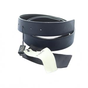 替えベルト レザー タグ付き 総柄 ロゴ 紺 ネイビー GY19 /MQ OH