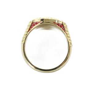 SWAROVSKI 指輪 リング アクセサリー ラインストーン ロゴ マーベル 62 20号 ゴールド色 GY19 /MQ