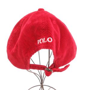 POLO RALPH LAUREN 国内正規 キャップ ポロベア コーデュロイ F 赤 /UO GY19