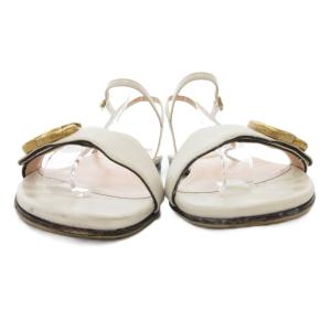 GUCCI サンダル シューズ ストラップ GGロゴ 36 23cm 白 ホワイト /AE GY19