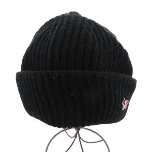 Maison Kitsuné ニット帽 キャップ ビーニー ウール 黒 /UO GY19