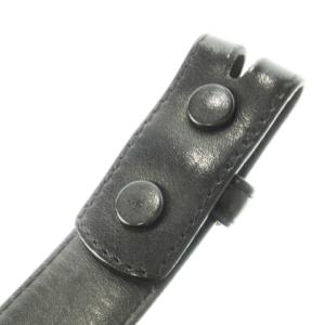 TIFFANY&Co. ベルト レザー 革 5ホール カーフスキン 38 M 黒 ブラック /CK29 GY19